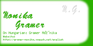 monika gramer business card